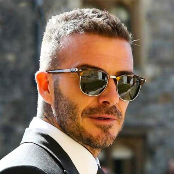 Saint Laurent SL108 011 Browline Sunglasses - Ivory/Black - Picture 2 of 11